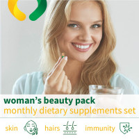 Woman's beauty pack - monthly dietary supplements set 