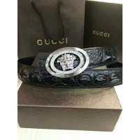 Ladies crocodile leather belt
