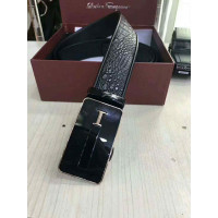 Man crocodile leather belt