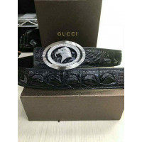 Ladies crocodile leather belt
