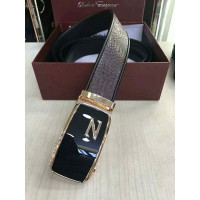 Man crocodile leather belt